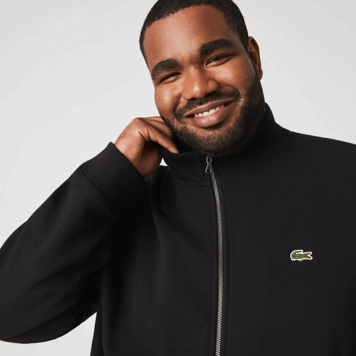 мушкарци јакна од пике флиса са рајсфершлусом 86881034 црна 031 Lacoste