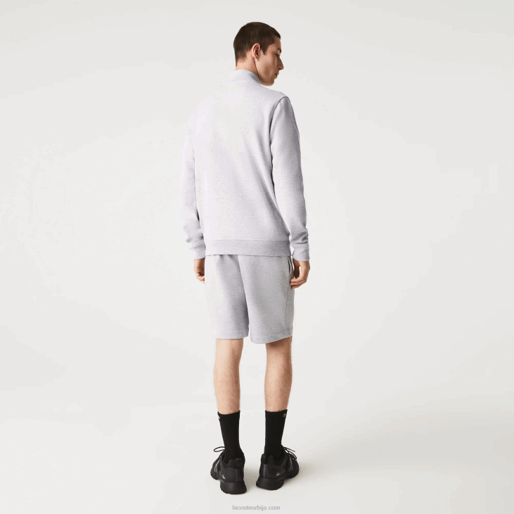 мушкарци јакна од пике флиса са рајсфершлусом 86881036 сиви кине цца Lacoste