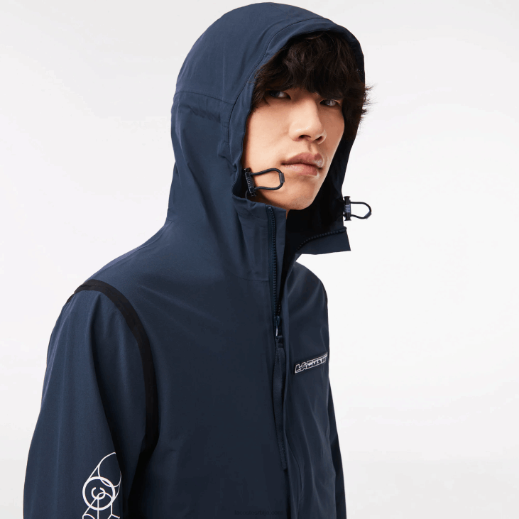 мушкарци јакна од рециклираног полиамида 868810 блуе кке Lacoste