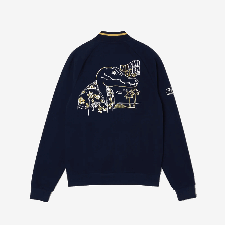 мушкарци Мајами опен Цроц графичка јакна 86881173 тегет жута 144 Lacoste