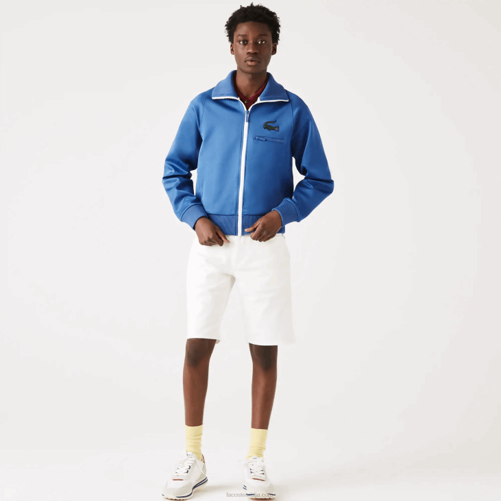 мушкарци крокодилска јакна са рајсфершлусом 86881203 плава хн8 Lacoste