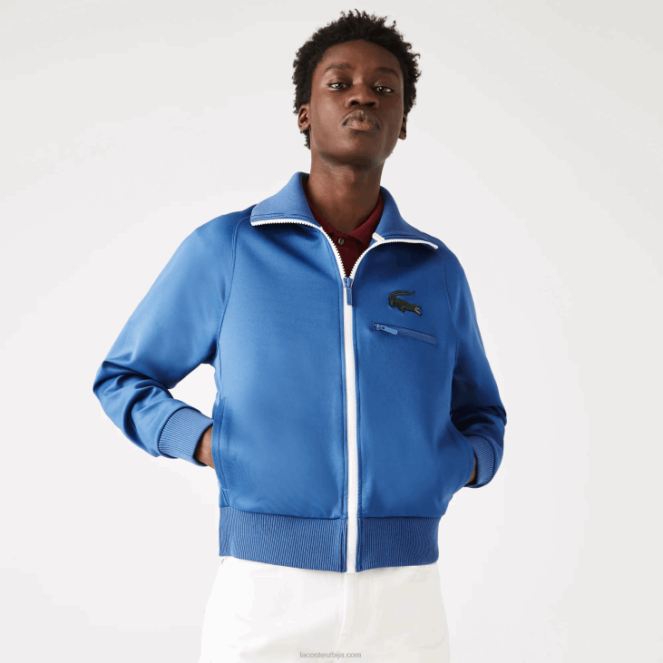 мушкарци крокодилска јакна са рајсфершлусом 86881203 плава хн8 Lacoste