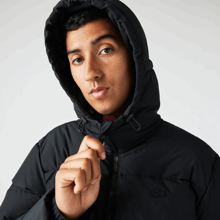 мушкарци прошивена водоодбојна јакна 86881210 црна 031 Lacoste