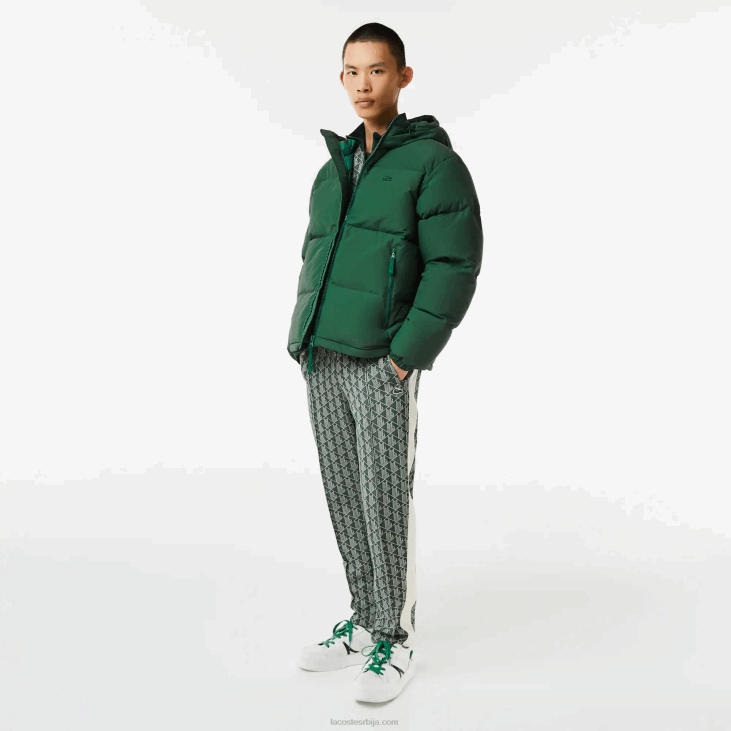 мушкарци прошивена водоодбојна јакна 86881211 зелена 132 Lacoste