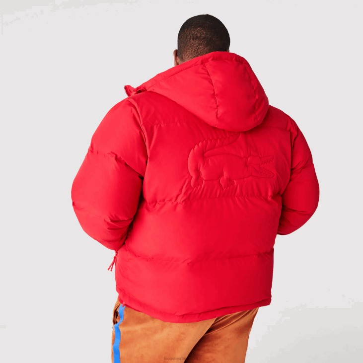 мушкарци прошивена водоодбојна јакна 86881212 црвена 240 Lacoste