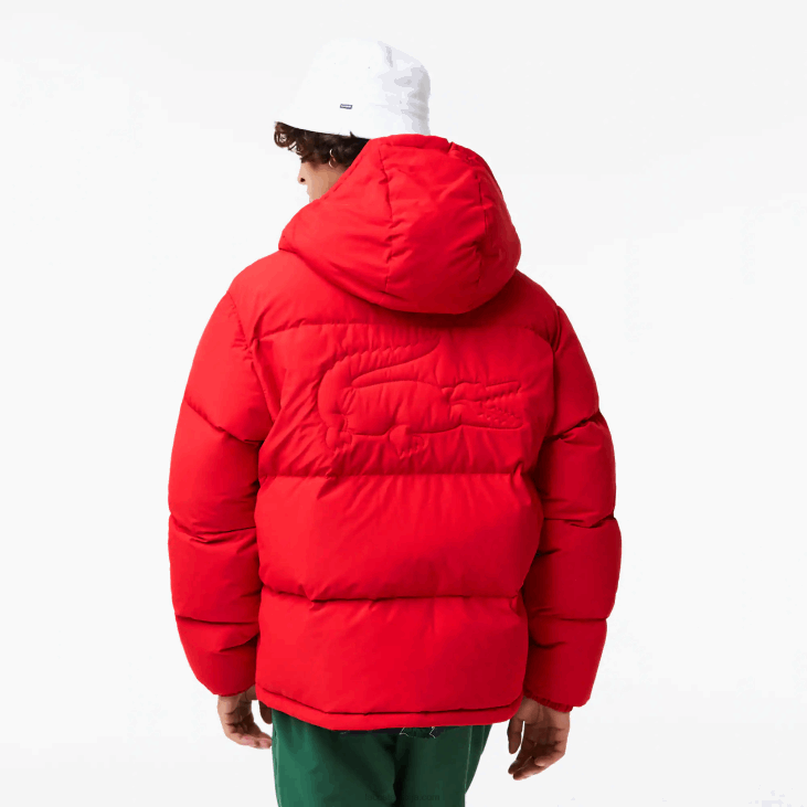 мушкарци прошивена водоодбојна јакна 86881212 црвена 240 Lacoste