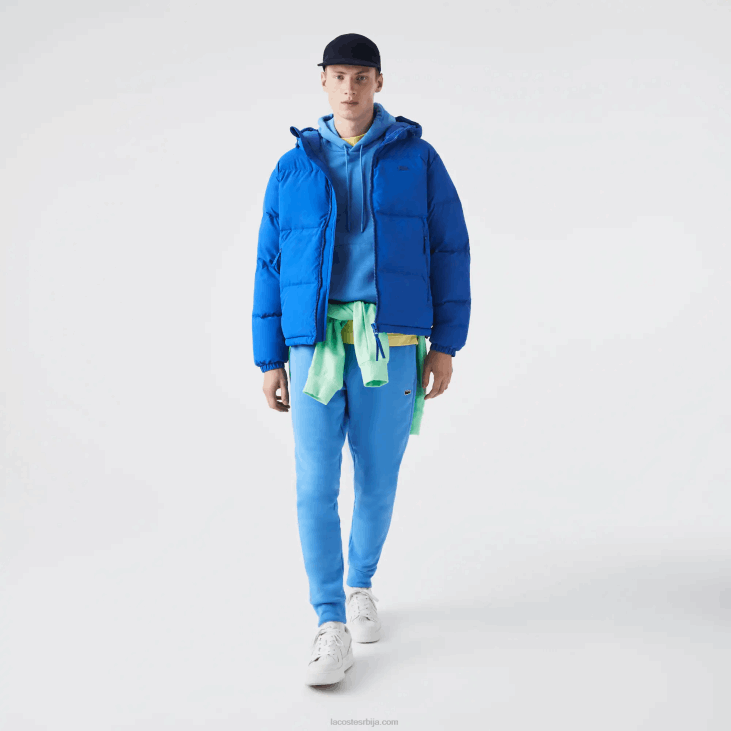 мушкарци прошивена водоодбојна јакна 86881213 плава к1к Lacoste