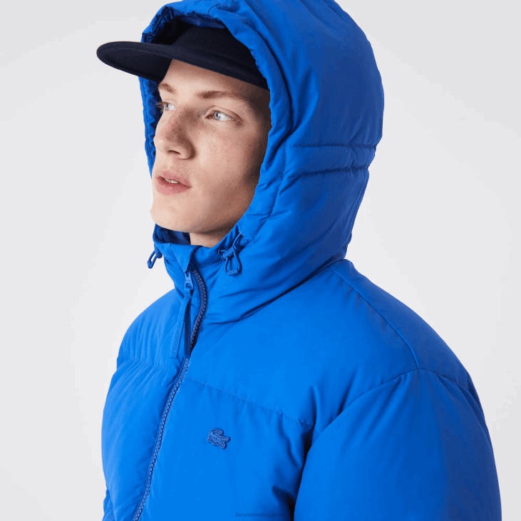 мушкарци прошивена водоодбојна јакна 86881213 плава к1к Lacoste