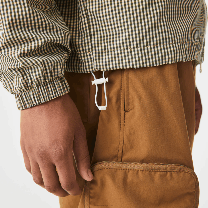 мушкарци јакна од кепера са капуљачом 86881232 беж морнарско бела каки зелена 87е Lacoste