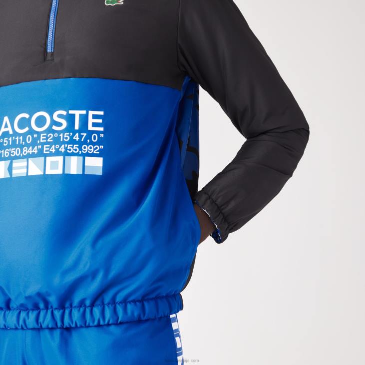 мушкарци спортска реверзибилна водоодбојна тениска јакна 86881236 бела црна плава сбм Lacoste