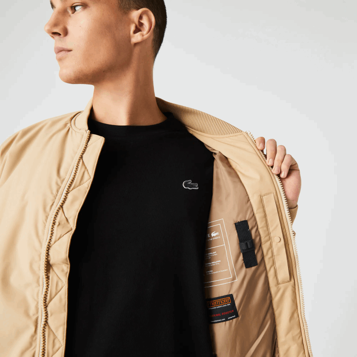 мушкарци изолована подстављена бомбер јакна 86881243 беж 02с Lacoste