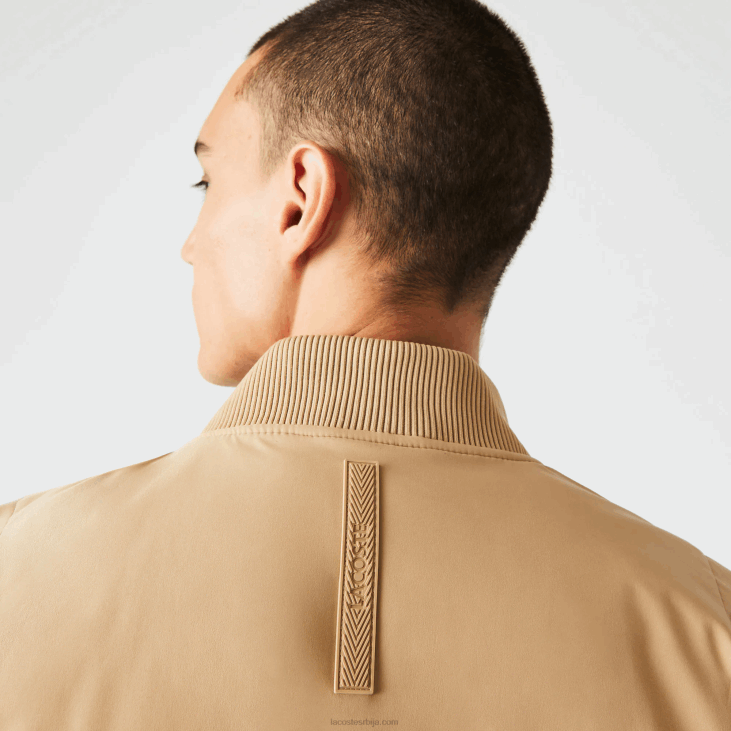 мушкарци изолована подстављена бомбер јакна 86881243 беж 02с Lacoste