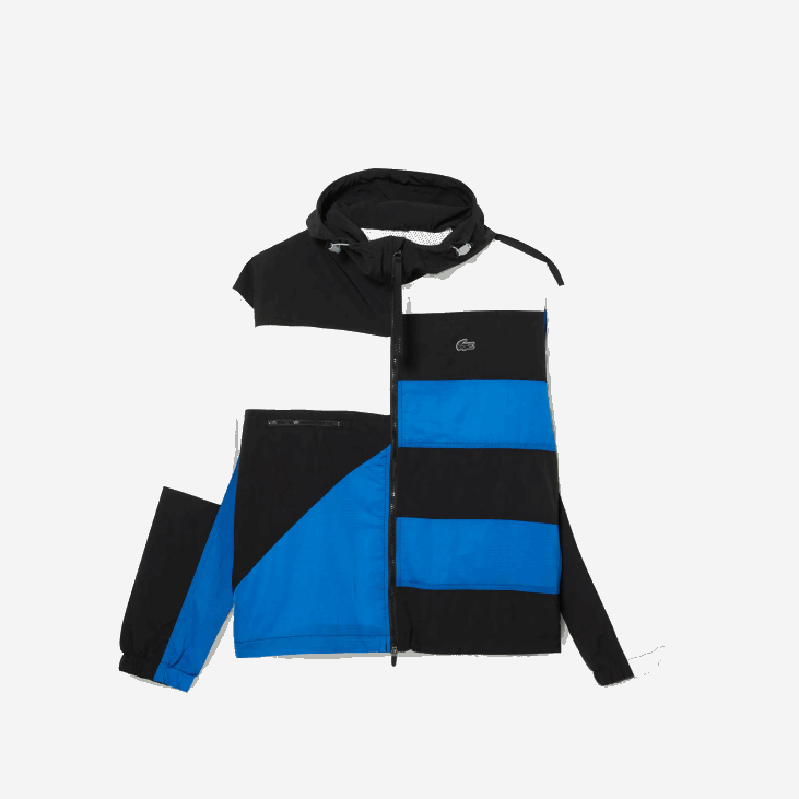 мушкарци јакна са патцхворк ефектом 86881248 црно плаво бело се1 Lacoste