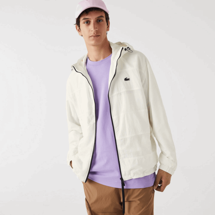 мушкарци јакна са патцхворк ефектом 86881249 бело б5л Lacoste