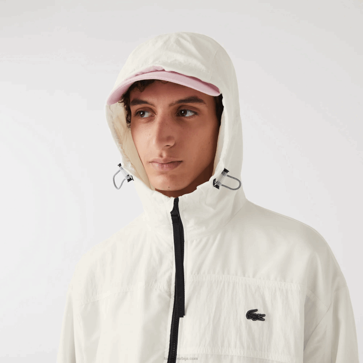 мушкарци јакна са патцхворк ефектом 86881249 бело б5л Lacoste