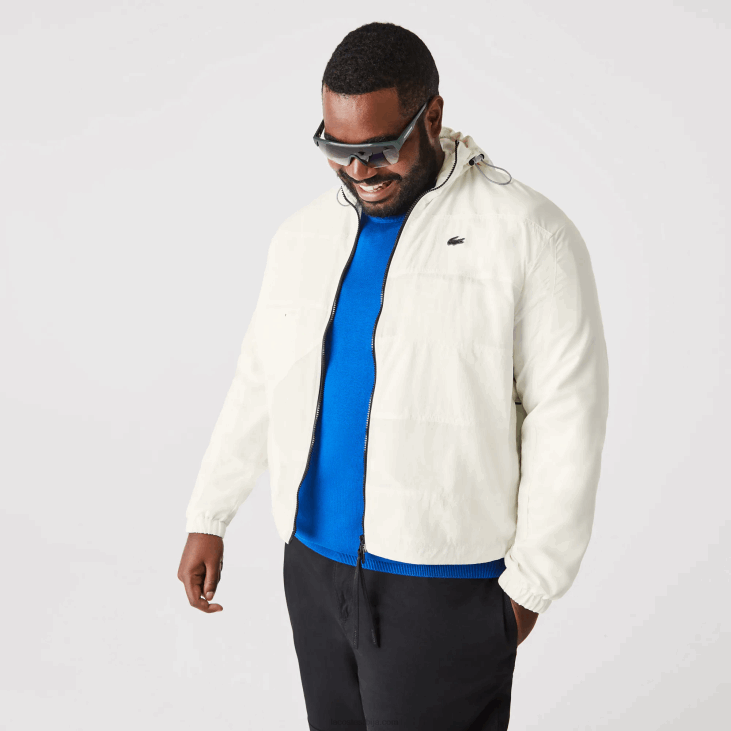 мушкарци јакна са патцхворк ефектом 86881249 бело б5л Lacoste