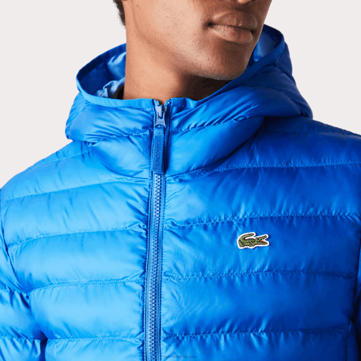 мушкарци прошивена јакна са капуљачом 86881264 плава к1к Lacoste