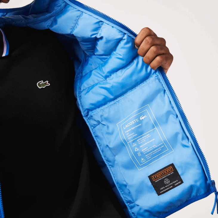 мушкарци прошивена јакна са капуљачом 86881264 плава к1к Lacoste