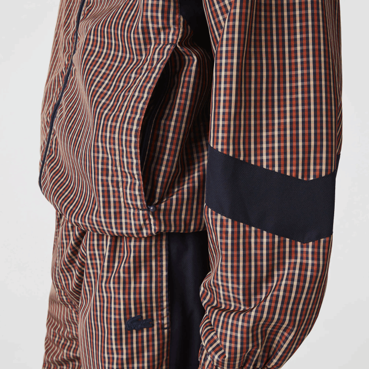 мушкарци жива јакна са капуљачом са рајсфершлусом 86881278 тамноплава бела крн Lacoste