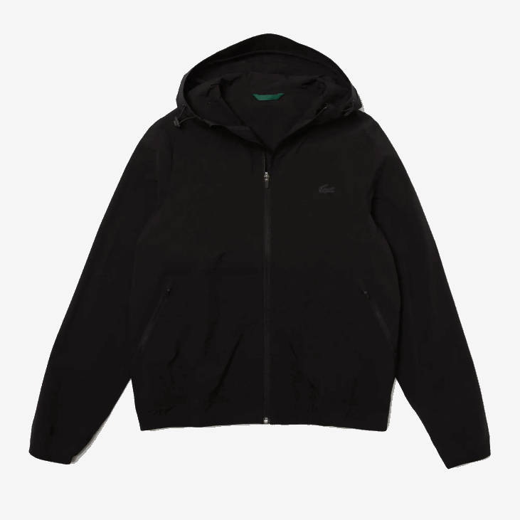 мушкарци лагана јакна са рајсфершлусом са капуљачом 86881284 црна 031 Lacoste
