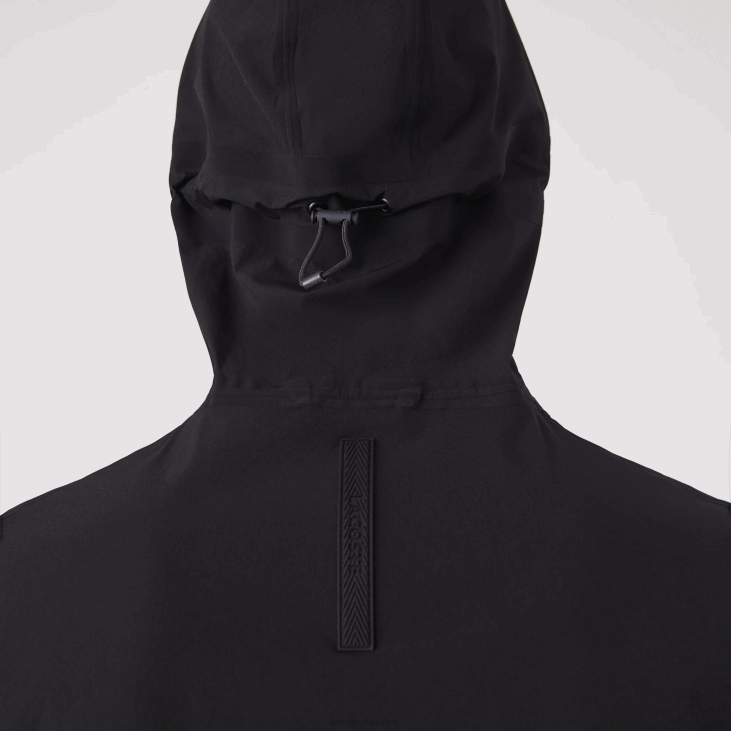 мушкарци лагана јакна са рајсфершлусом са капуљачом 86881284 црна 031 Lacoste