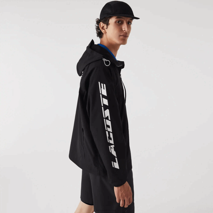 мушкарци брендирана јакна од кепера 86881292 црна 031 Lacoste