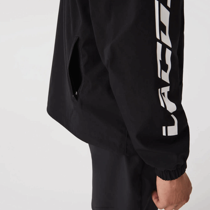 мушкарци брендирана јакна од кепера 86881292 црна 031 Lacoste