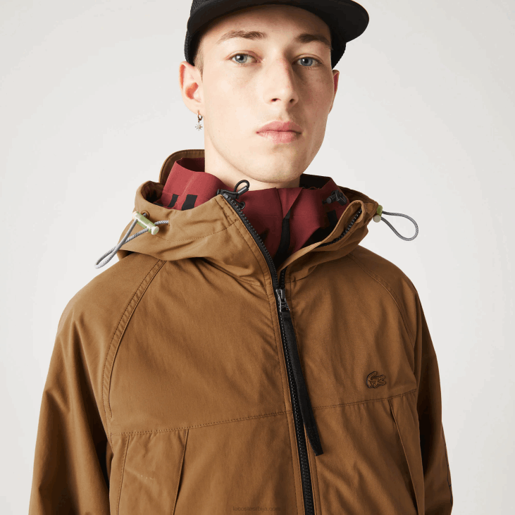 мушкарци брендирана јакна од кепера 86881293 браон з0в Lacoste