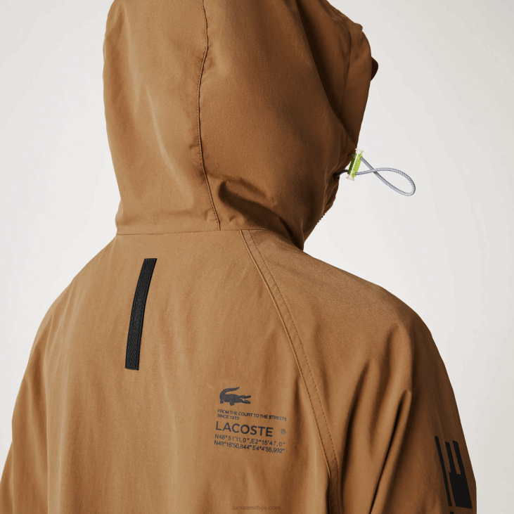 мушкарци брендирана јакна од кепера 86881293 браон з0в Lacoste