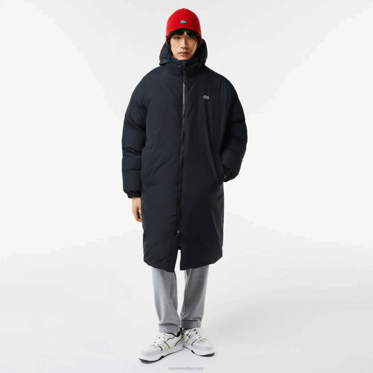 мушкарци брендирани натпис дуга пуффер јакна 86881294 црна 031 Lacoste