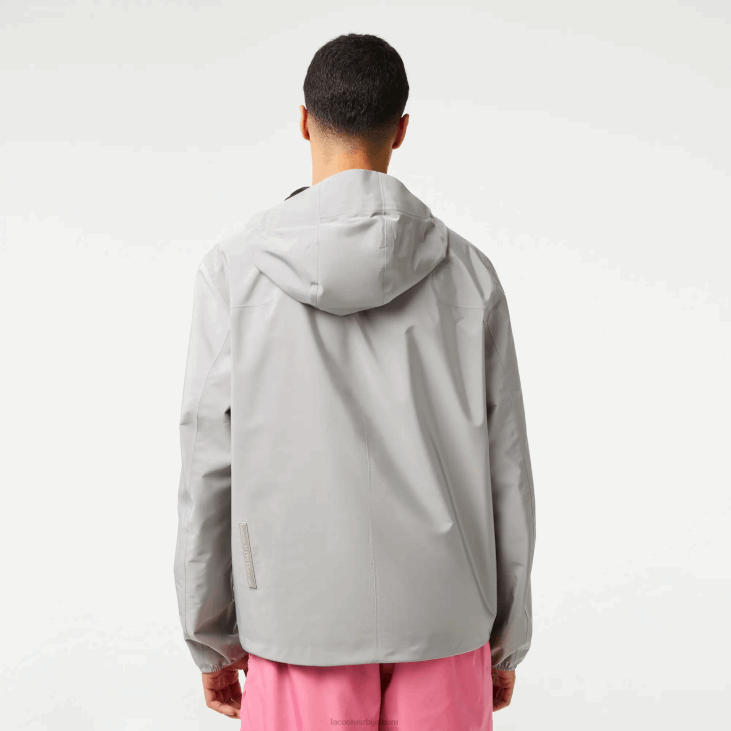 мушкарци водоотпорна јакна за кратке стазе 8688387 сива кзв Lacoste