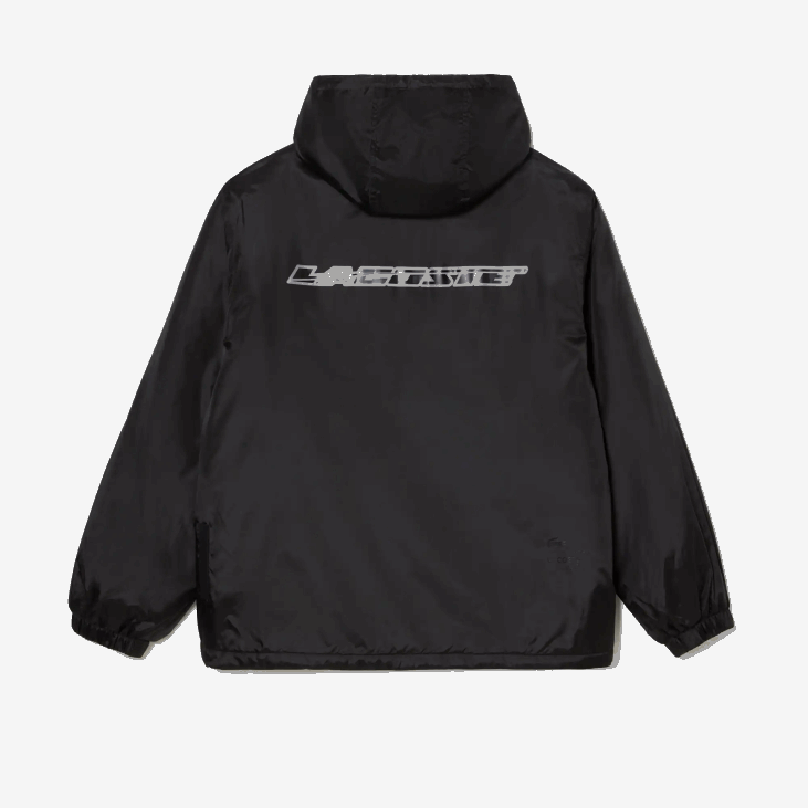 мушкарци скраћена прошивена јакна са капуљачом 8688389 црна ц31 Lacoste