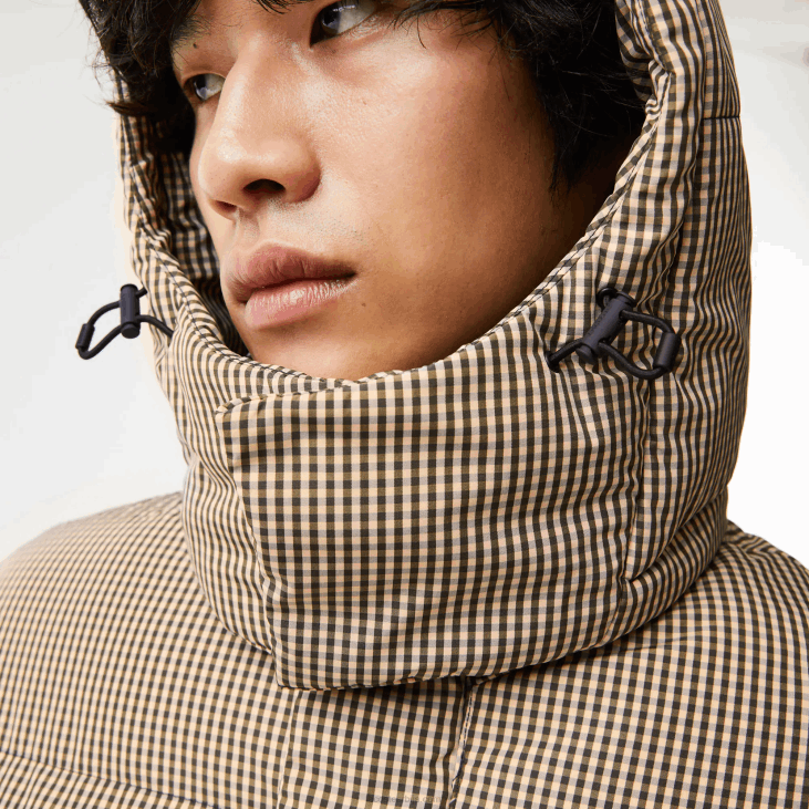 мушкарци Јакна од кепера са водоодбојним принтом 8688399 беж тамноплава каки зелена 87е Lacoste