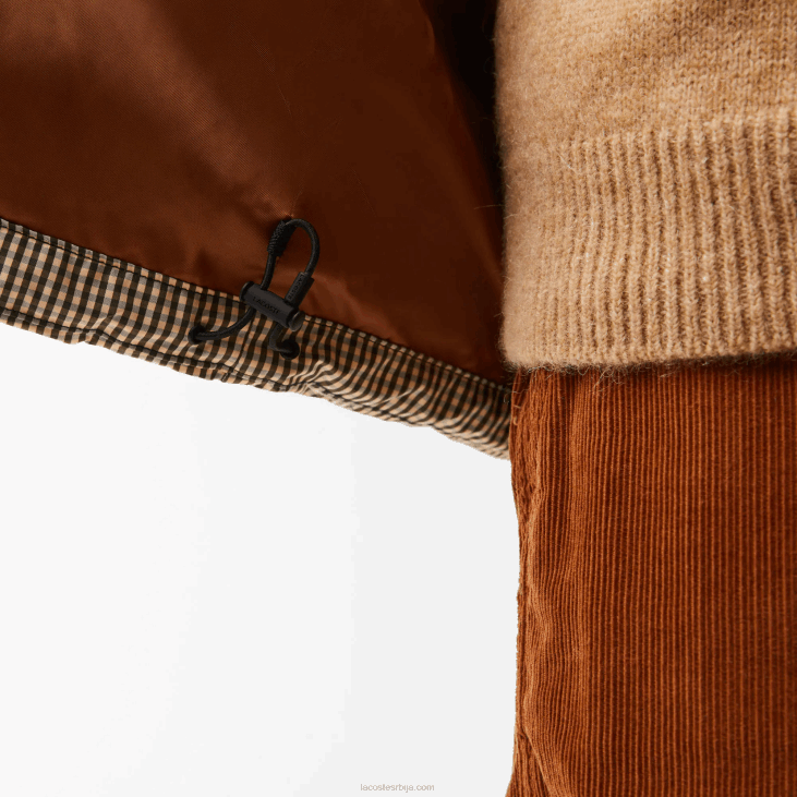 мушкарци Јакна од кепера са водоодбојним принтом 8688399 беж тамноплава каки зелена 87е Lacoste