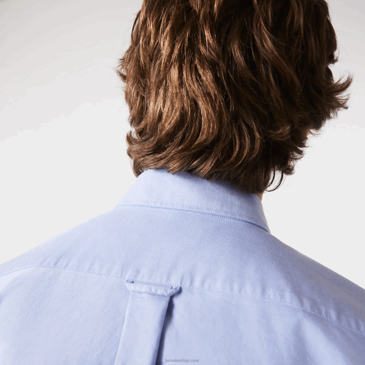 мушкарци Оксфордска памучна кошуља стандардног кроја 86881466 блуе хбп Lacoste