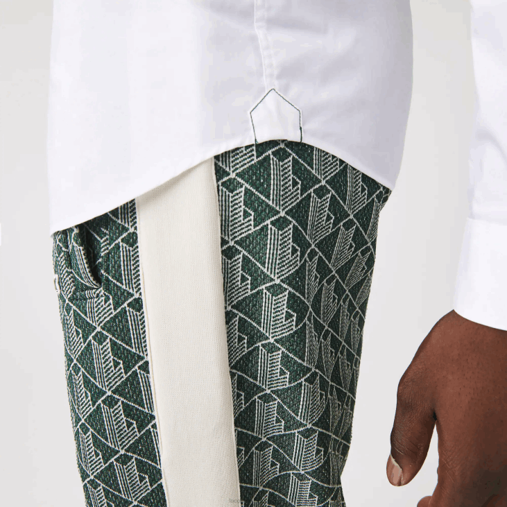 мушкарци слим фит растезљива памучна кошуља од поплина 86881488 бела 001 Lacoste