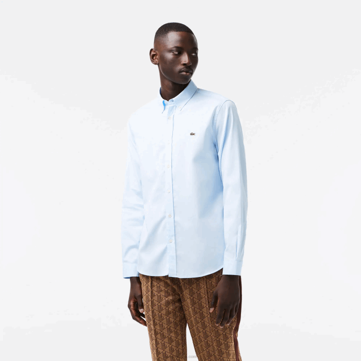 мушкарци памучна кошуља стандардног кроја 86881493 блуе хбп Lacoste