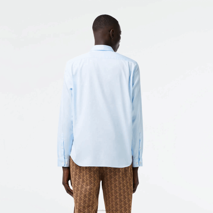 мушкарци памучна кошуља стандардног кроја 86881493 блуе хбп Lacoste