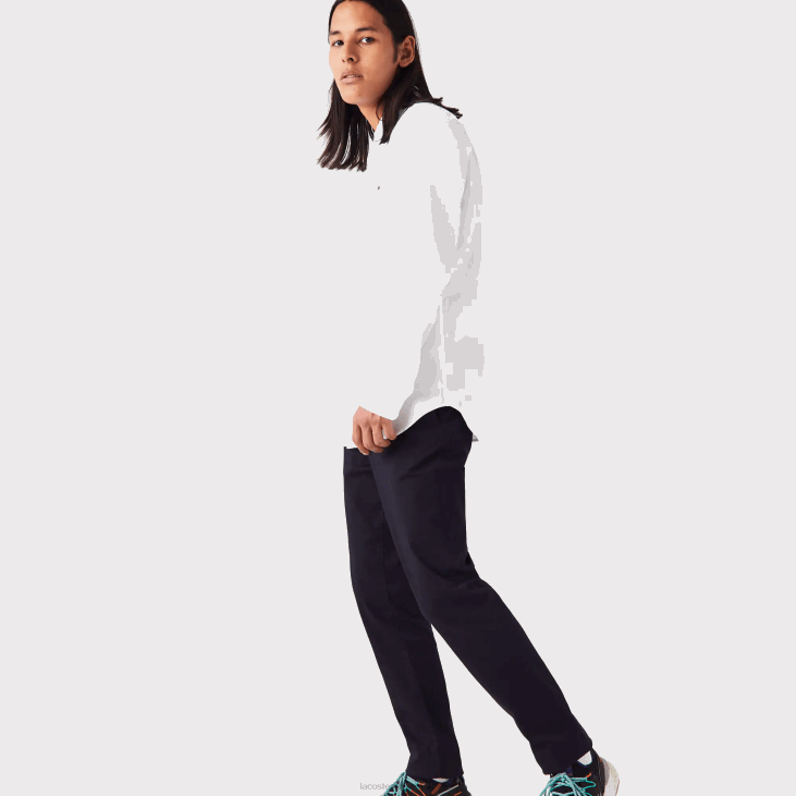 мушкарци памучна кошуља стандардног кроја 86881494 бела 001 Lacoste