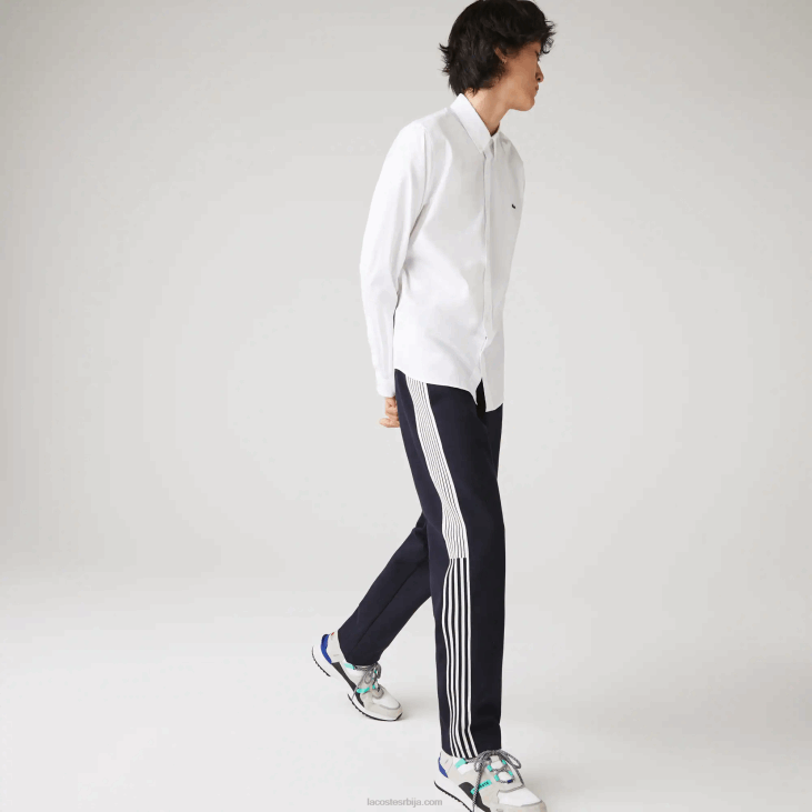 мушкарци памучна кошуља стандардног кроја 86881494 бела 001 Lacoste