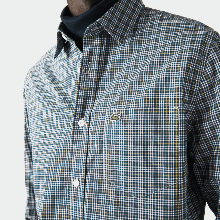 мушкарци кошуља са исписом регуларног кроја 86881609 бела црна зелена тав Lacoste