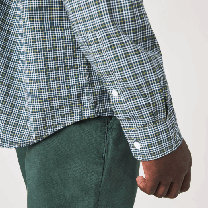 мушкарци кошуља са исписом регуларног кроја 86881609 бела црна зелена тав Lacoste