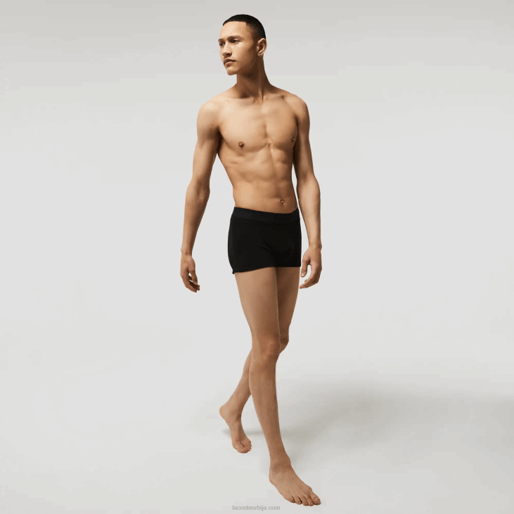 мушкарци л.12.12 пикуе боксерице 2 ком 86881616 црно сива кинеска снп Lacoste
