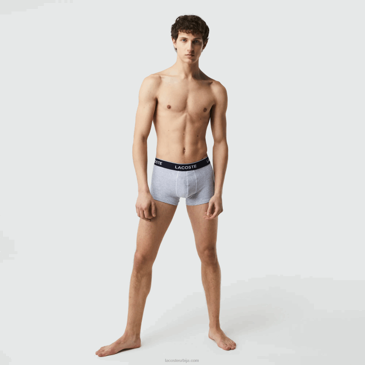 мушкарци цасуал боксерице 3-пацк 86881371 плаво сива цхине ф7к Lacoste
