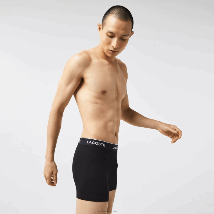 мушкарци дуге памучне гаћице од 3 ком 86881406 црна 031 Lacoste