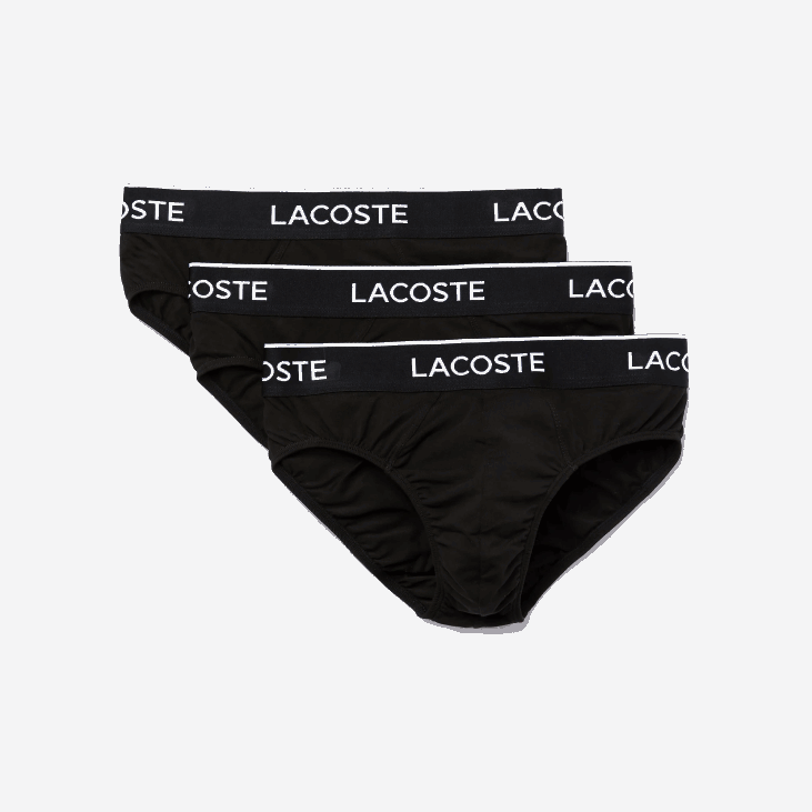 мушкарци паковање од 3 повремене гаћице 86881421 црна 031 Lacoste
