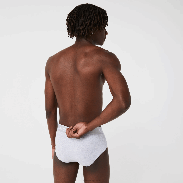 мушкарци паковање од 3 повремене гаћице 86881422 црно бела сива кине нуа Lacoste