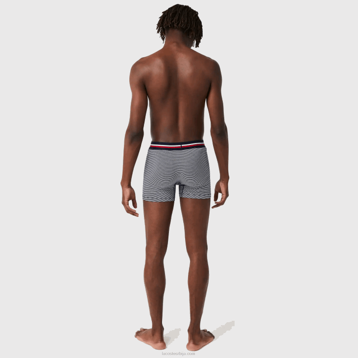 мушкарци дуге памучне гаћице од памучног дреса, 3 ком 86881424 тамноплава бела 525 Lacoste