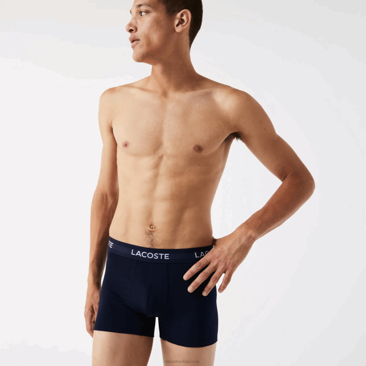 мушкарци пртљажник од микровлакана 3 ком 86881462 тамноплава бела црвена закон Lacoste