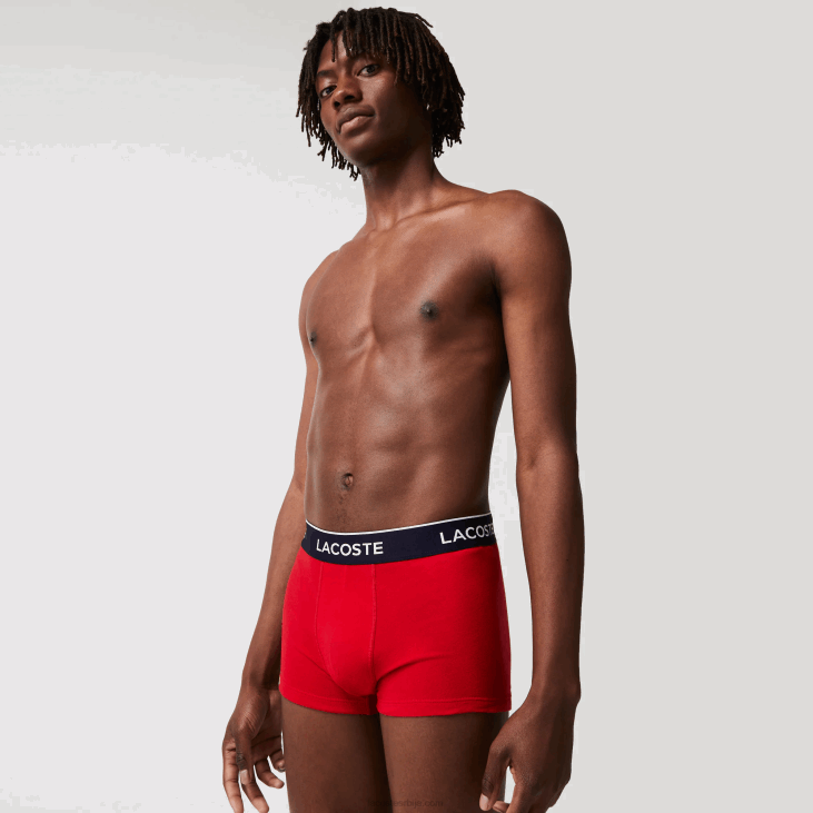 мушкарци цасуал боксерице 3-пацк 86881610 тамноплава црвена тамноплава в64 Lacoste